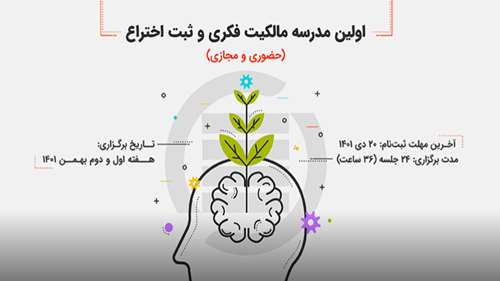  اولین مدرسه مالکیت فکری و ثبت اختراع